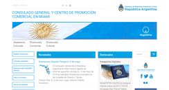 Desktop Screenshot of consuladoargentinoenmiami.org