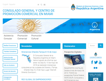 Tablet Screenshot of consuladoargentinoenmiami.org